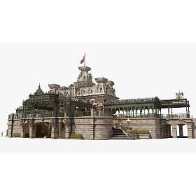 Railroad Main Street Station 3D model